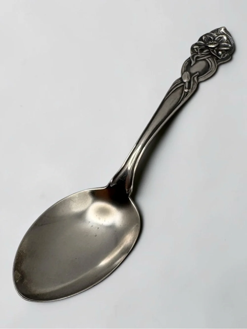 Antique Narcissus by Fessenden Sterling Silver 925 Spoon 5 7/8” Demitasse Floral